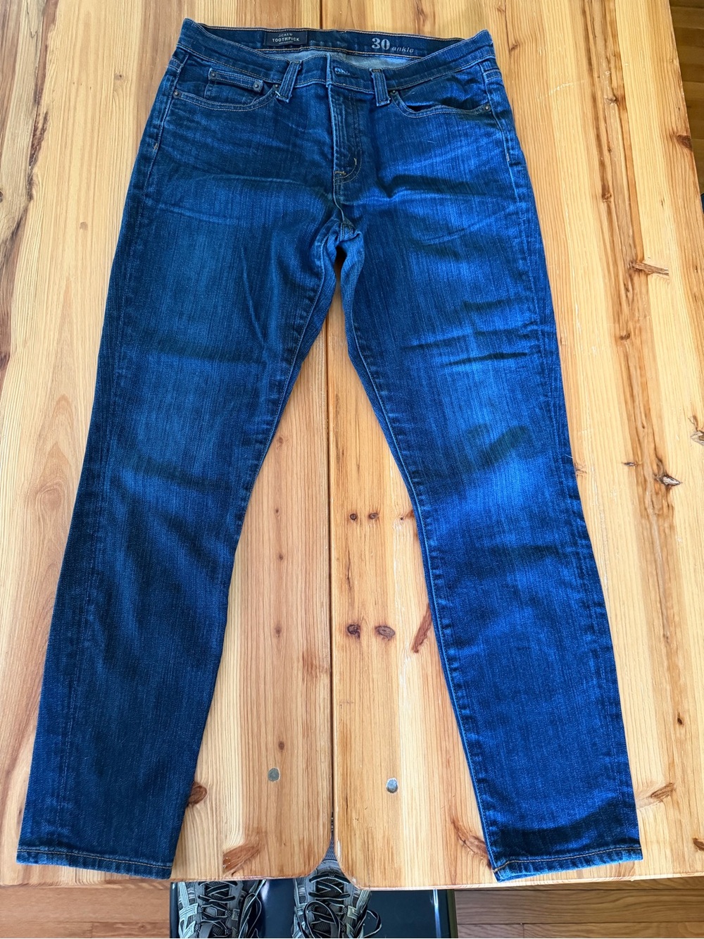 Jcrew Dark Blue Women's Toothpick Ankle Jeans